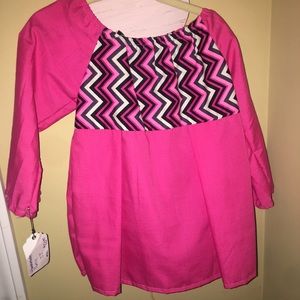 Handmade chevron tunic dress NWT